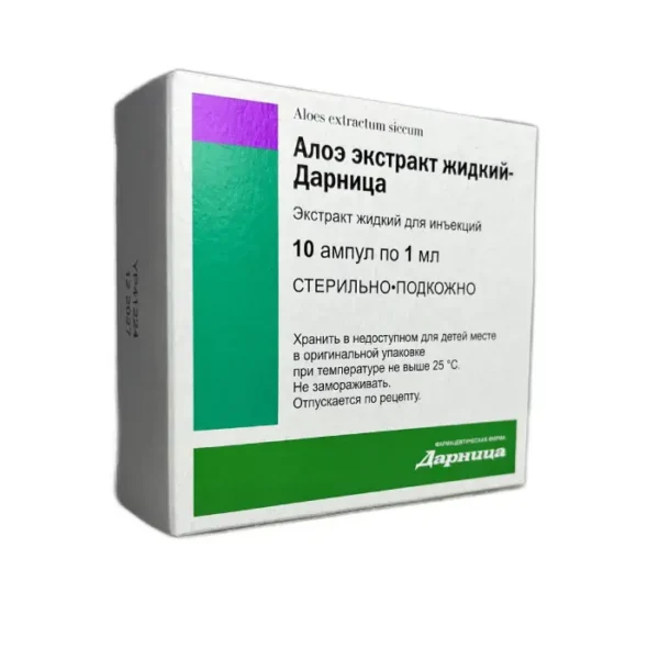Aloe ekstraktı 1 ml N10 inyeksiya Darnitsa