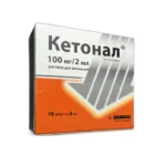 Ketonal 100 mq 2 ml N10 inyeksiya