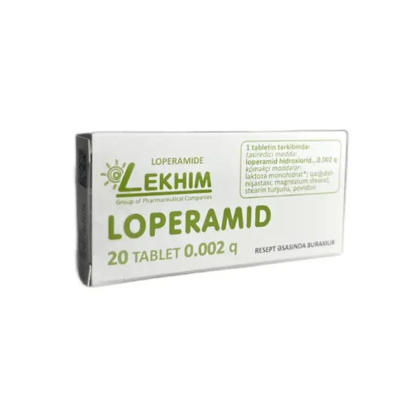 Loperamid 2 mq N20 tablet Lekxim