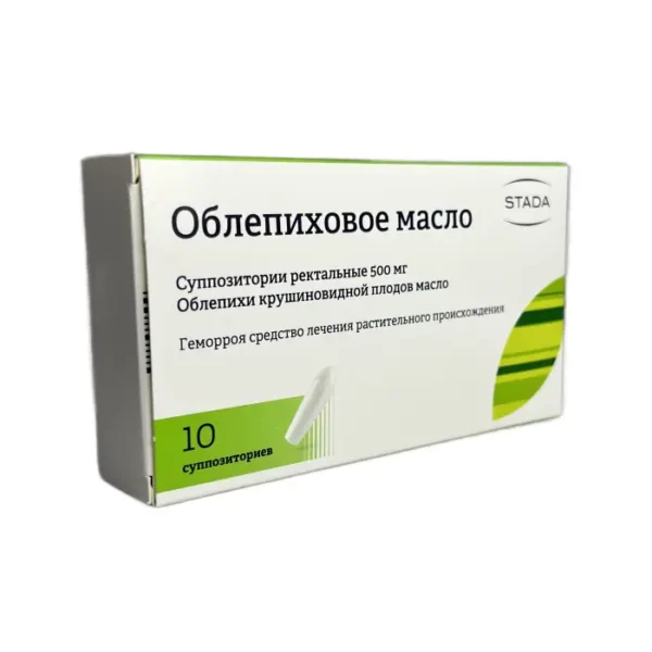 Oblepixovoe maslo (Çaytikanı yağı) 500 mq N10 rektal şam Nijfarm