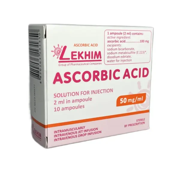 VITAMIN C 5% 2 ML N10 AMP LEKXIM