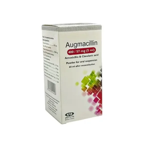 Augmasillin 400 mq/57 mq 60 ml suspenziya