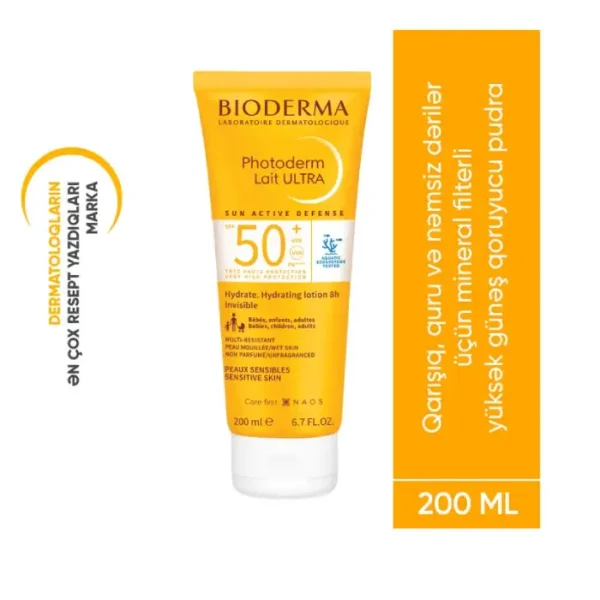 Bioderma Photoderm lait ultra SPF 50 200 ml losyon