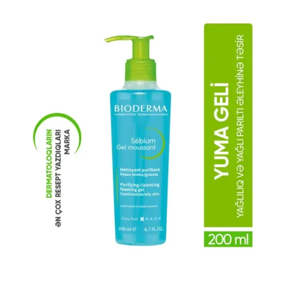 Bioderma Sebium foaming 200 ml gel