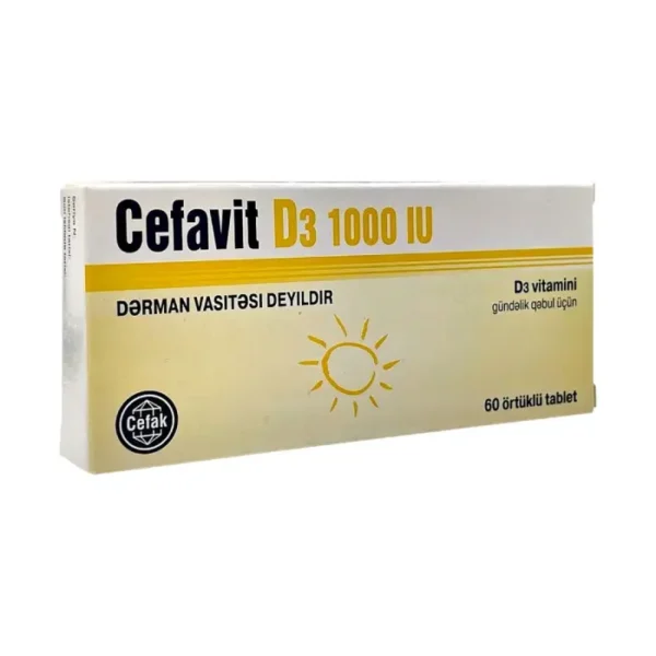 Cefavit D3 1000 IU N60 tablet