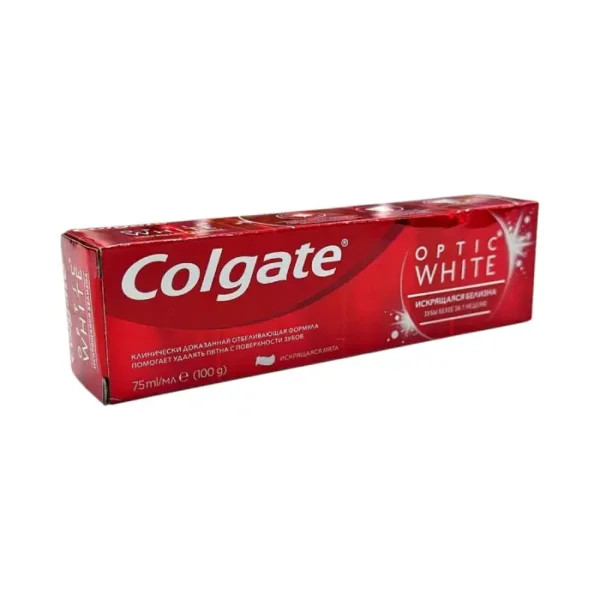 Colgate optic white parıltılı bəyazlıq 75 ml diş məcunu 1869