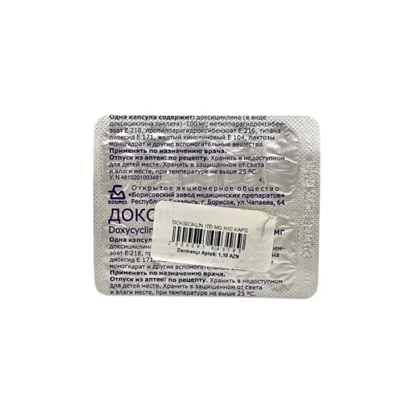 Doksisiklin 100 mq N10 kapsul