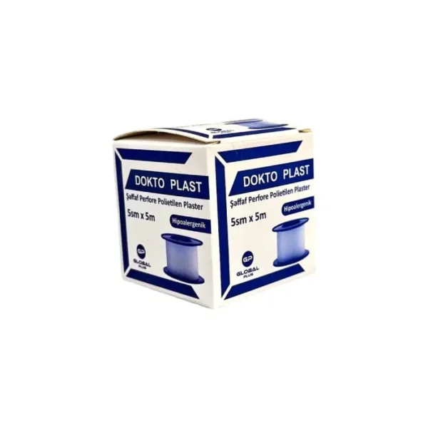 Dokto Plast şəffaf kağız 5 sm x 5 m plastr