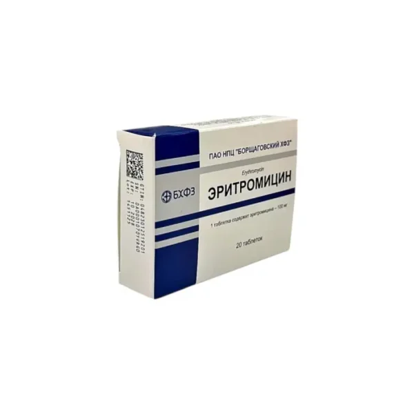 Eritromisin 100 mq N20 tablet
