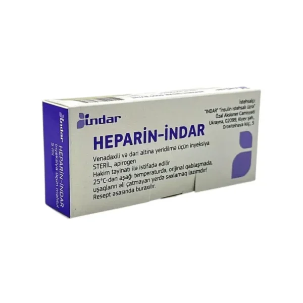 Heparin 5000 IU 5 ml N5 flakon İndar