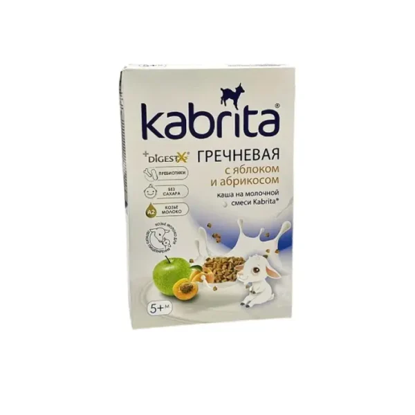 Kabrita keçi südü əsasında qarabaşaqlı sıyığı alma və ərik ilə 5 ay+ 180 q