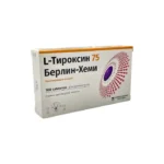 L-tiroksin 75 mkq N100 tablet