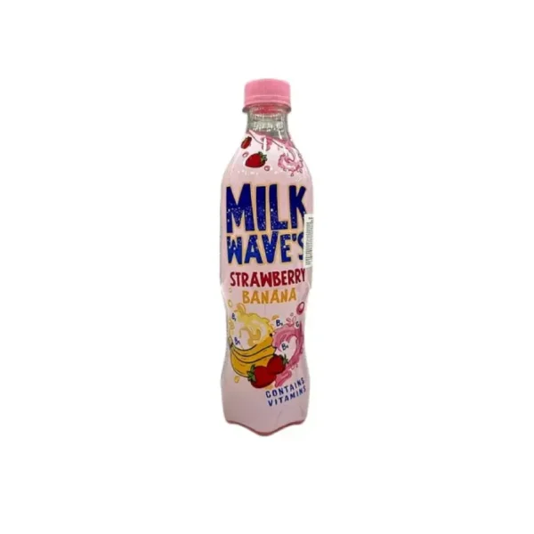 Milk wawes banan və çiyələkli kokteyl 500 ml