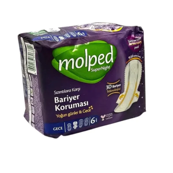 Molped gecə üçün 3D N6 gigiyenik bez