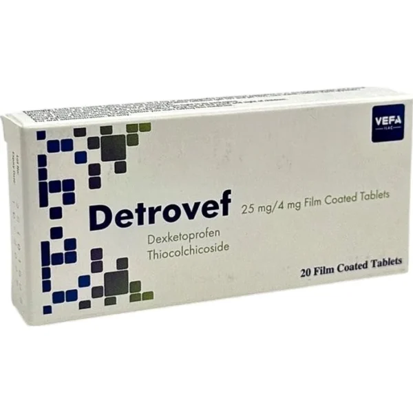 DETROVEF 25 MG 4 MG N20 TAB