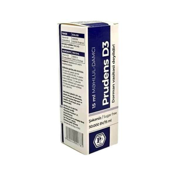 Prudens D3 50000 IU 15 ml damcı