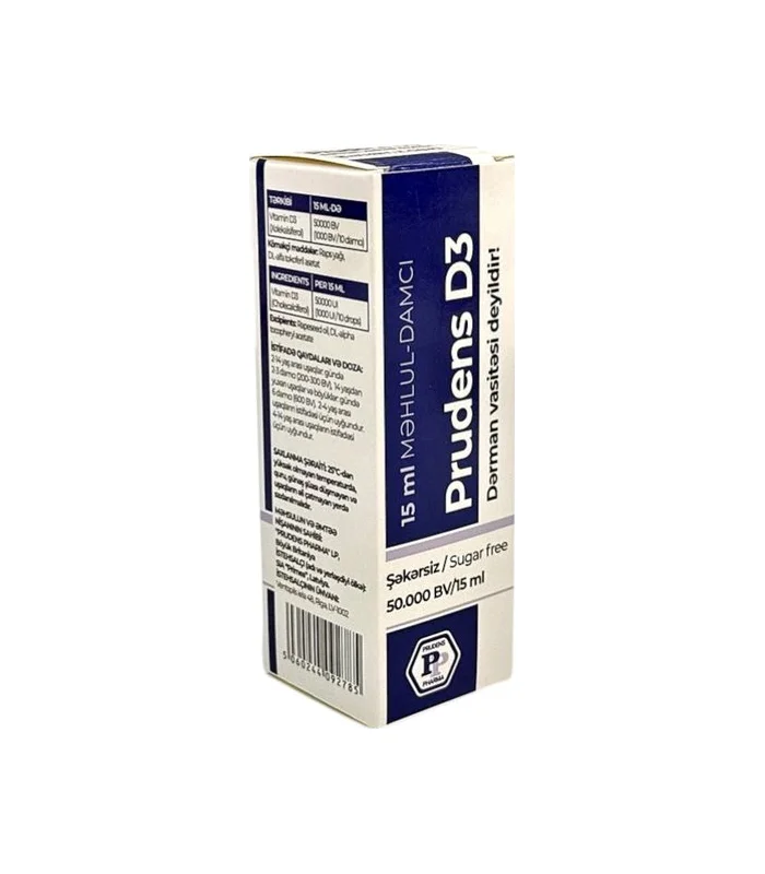 Prudens D3 50000 IU 15 ml damcı