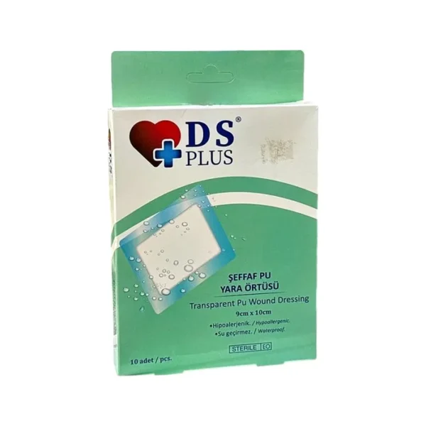 DS Plus yara üçün şəffaf 9 sm x 10 sm N10 plastr