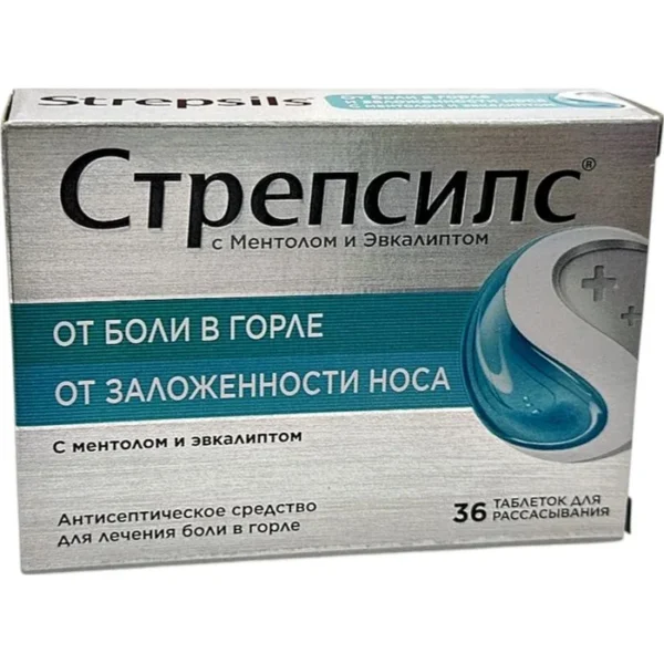 Strepsils mentol və evkalipt dadında N36 sorma tablet
