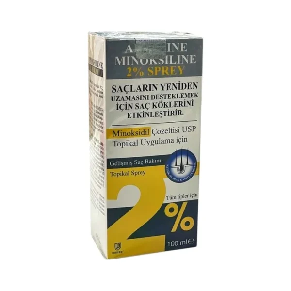 Minoksidil 2 % 100 ml sprey