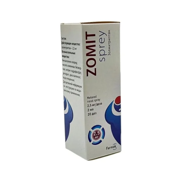 ZOMIT 2 ML 20 DOZ 2,5 MG SPREY