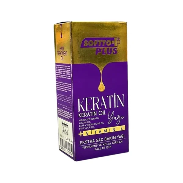 Keratin yağlı saç bakım yağı 50 ml Softto plus