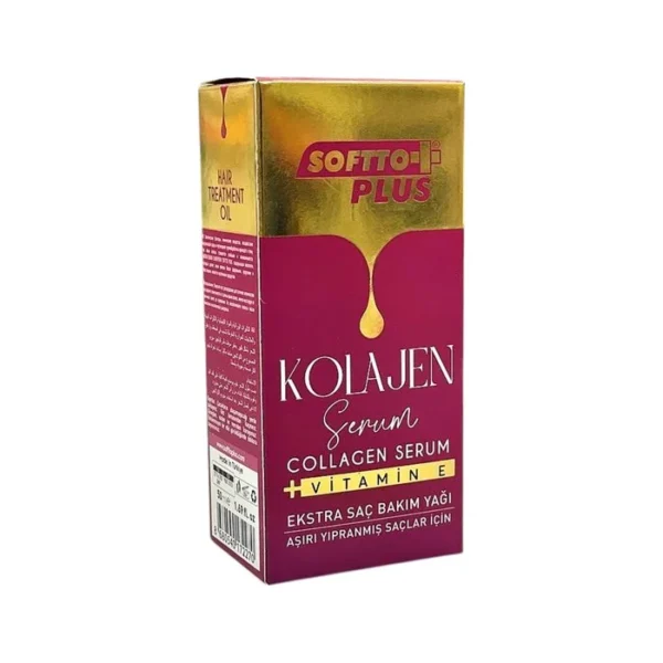 Kolajen serumlu ekstra saç bakım yağı 50 ml Softto Plus