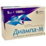 Diampa M 5 mq / 1000 mq N28 tablet