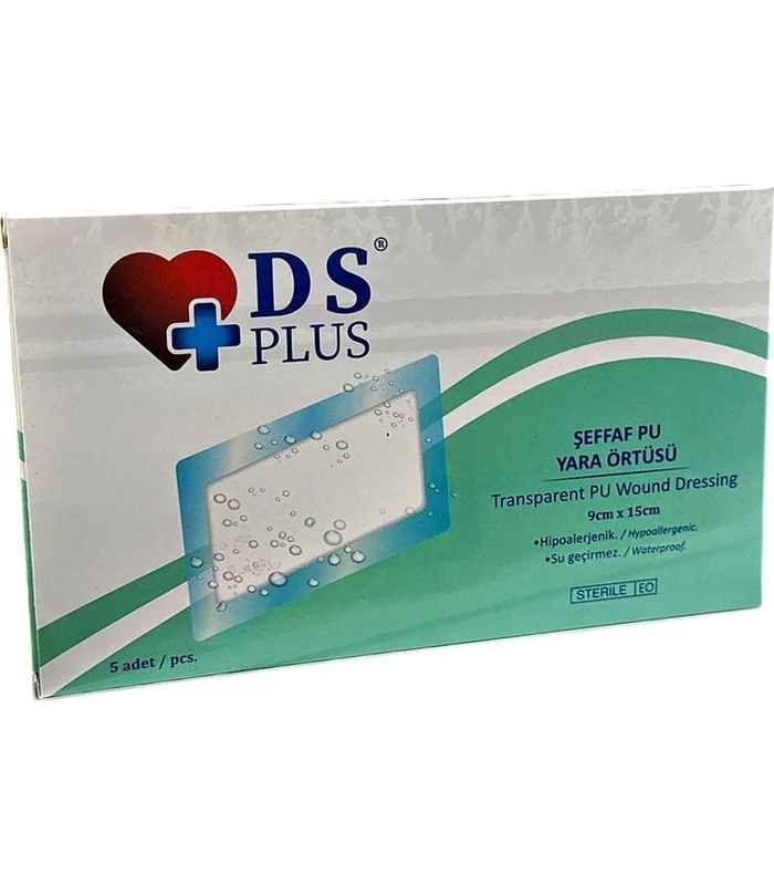 DS Plus yara üçün şəffaf 9 sm x 15 sm N5 plastr