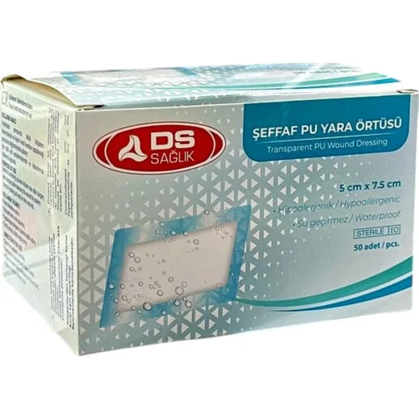 DS Plus yara üçün şəffaf 5 sm x 7.5 sm N50 plastr