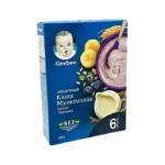 GERBER KASA S 6 MES.MOLOCNAYA MULTIZLAK BANAN I CERNIKA (2711) 180 GR (DET PIT.) (NESTLE) (ROSSIYA)