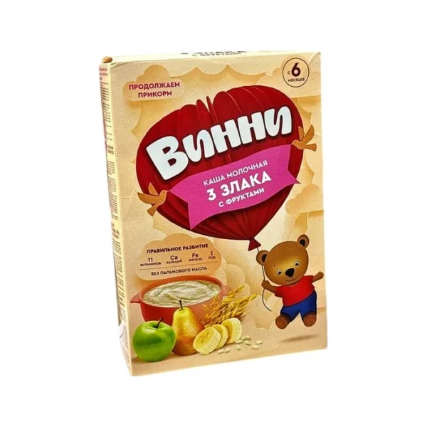 Vinni sıyıq 3 dənli bitkili banan+armud+alma 6 ay+ (4862) 190 q