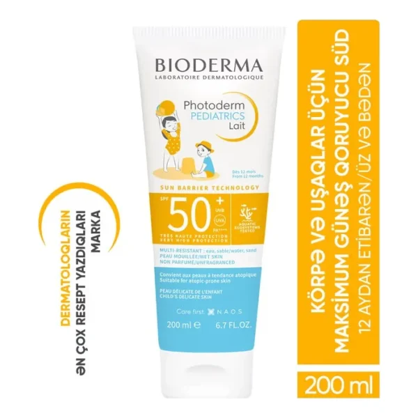Bioderma Photoderm Pediatric Lait SPF 50+ 200 ml krem