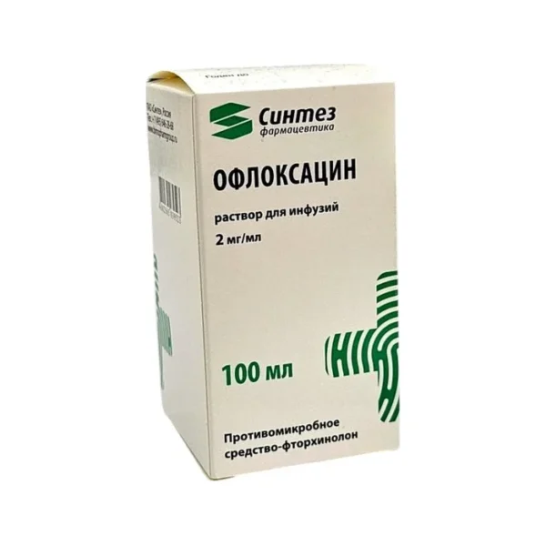 OFLOKSACIN 2MG ML 100 ML (RASTVOR) (SINTEZ  KURGAN OAO) (KURGAN)