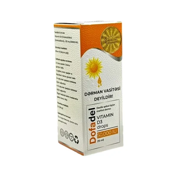DOFADEL VIT.D3 50000 IU 15 ML (KAPLI) (AKTIF LIFE PHARMA) (AZERBAYDJAN)