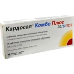 KARDOSAL KOMBO PLYUS 20 5  12,5 MG № 28 (TABLETKI) (BERLIN CHEMIE) (GERMANIYA)