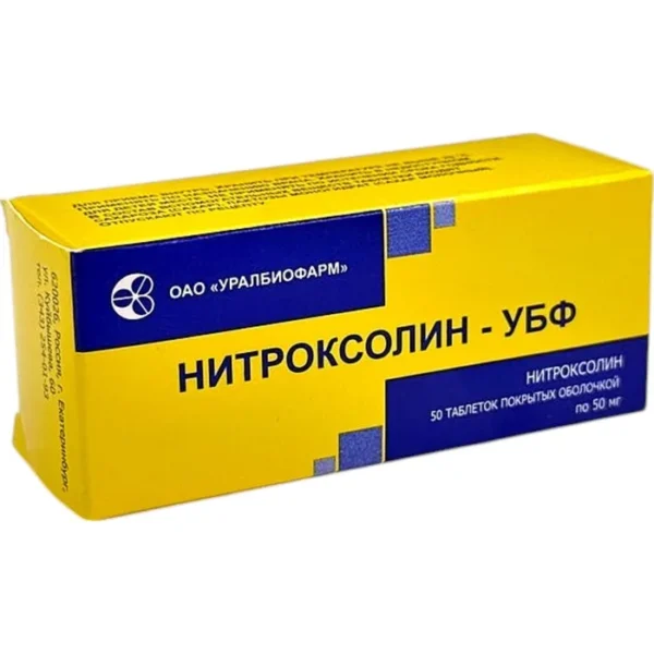 NITROKSOLIN UBF 50 MG № 50 (TABLETKI) (URALBIOFARM OAO) (ROSSIYA)