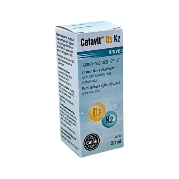 CEFAVIT D3 K2 20 ML (KAPLI) (CEFAK KG) (GERMANIYA)