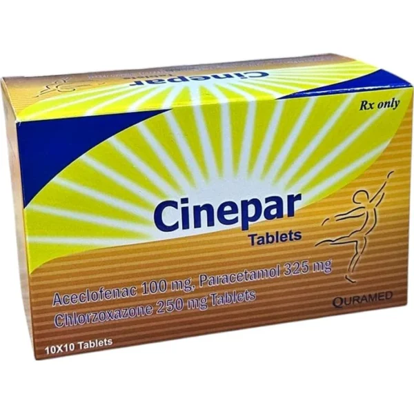CINEPAR 325 MG /100 MG/250 MG N100 TABLET