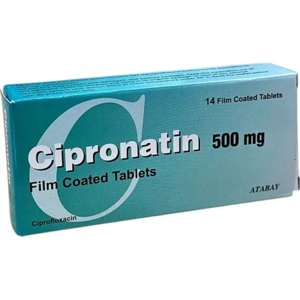 CIPRONATIN  500 MG N14 TAB