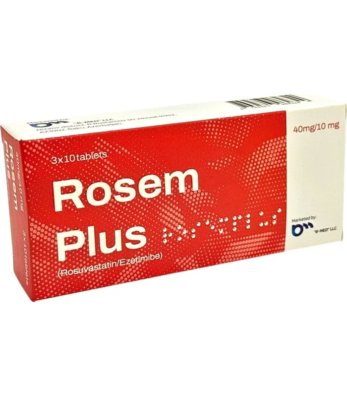 ROSEM PLUS (40+10)MG № 30 (TABLETKI) (REIGN PHARMACEUTICALS PCSIR KLC (PVT.) LTD) (PAKISTAN) ROSEM PLUS (40+10)MG № 30 (TABLETKI) (REIGN PHARMACEUTICALS PCSIR KLC (PVT.) LTD) (PAKISTAN)