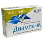 DIAMPA M 12,5 MG+500 MG № 28 (TABLETKI) (GETZ PHARMA LIMITED) (PAKISTAN)