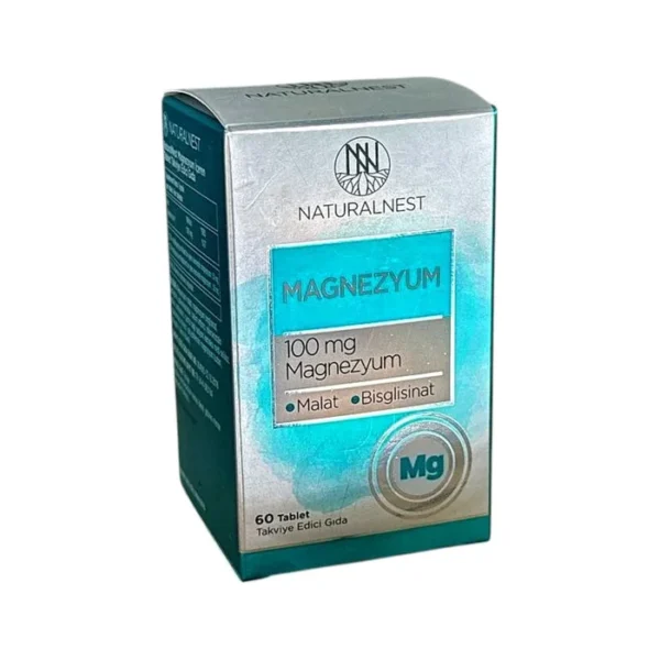 NATURALNEST MAGNEZIUM 100MG № 60 (TABLETKI) (NUVITA ILAC VE KIMYA SANAYI TIC.) (TURCIYA)