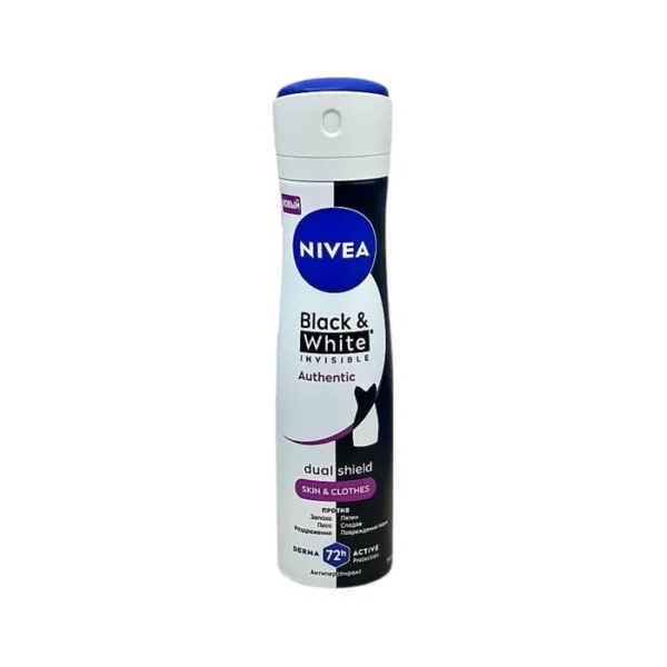 Nivea women antiperspirant ağ və qara iz buraxmaya "authentic" 150 ml aerozol (4388)
