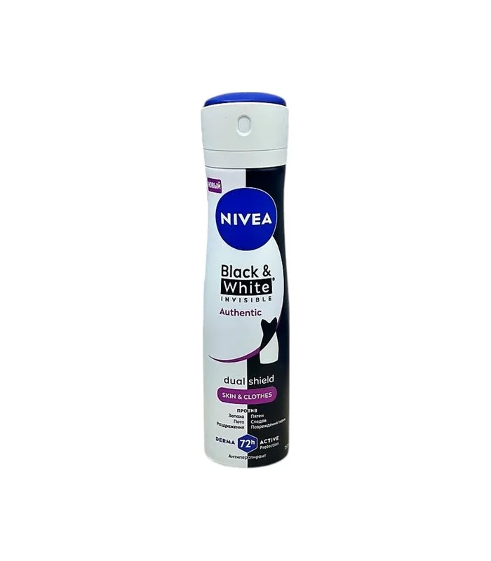 Nivea women antiperspirant ağ və qara iz buraxmaya "authentic" 150 ml aerozol (4388)