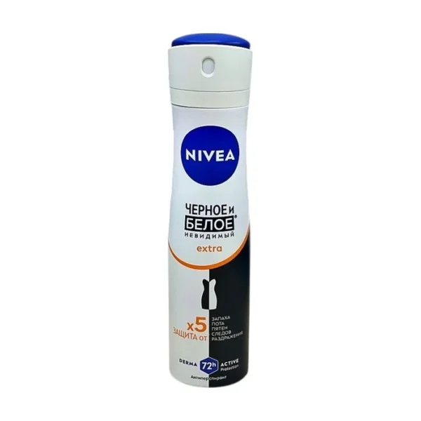 Nivea women antiperspirant ağ və qara iz buraxmayan ekstra (1125) 150 ml aerozol