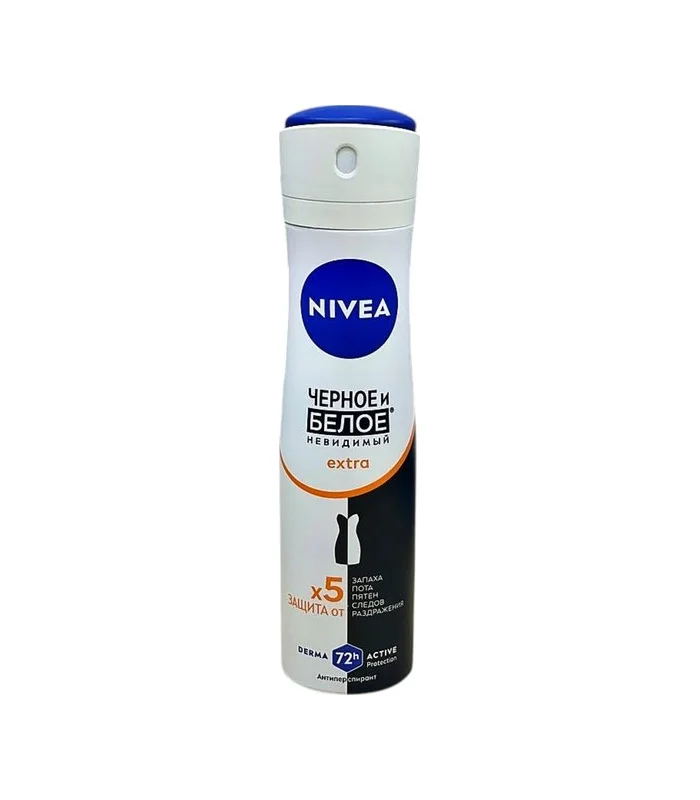 Nivea women antiperspirant ağ və qara iz buraxmayan ekstra (1125) 150 ml aerozol