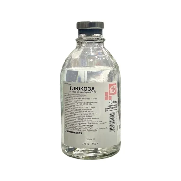 Qlukoza 5 % 400 ml infuziya Biosintez