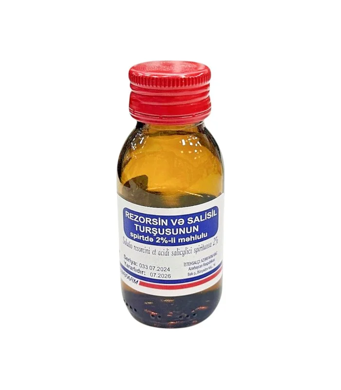 Salisil və rezorsin 2 % 40 ml məhlul Azərfarm Salisil və rezorsin 2 % 40 ml məhlul Azərfarm