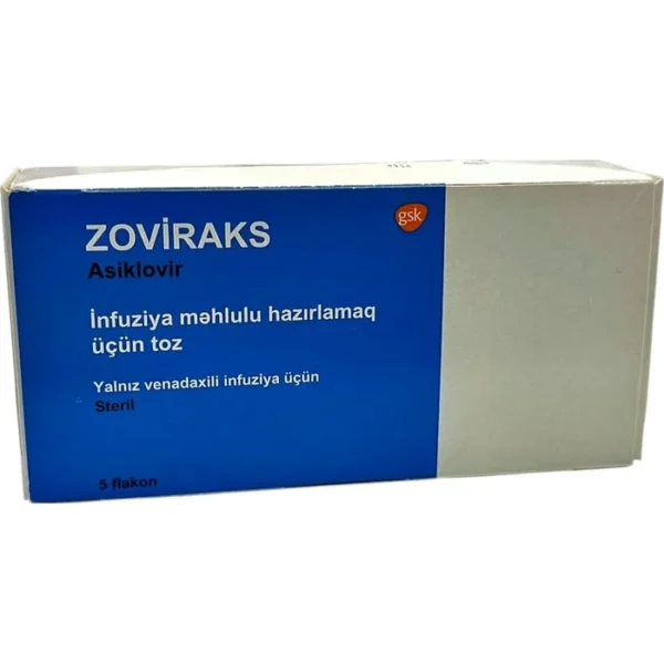 ZOVIRAX 250 MG 5 FLAK.